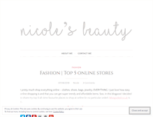 Tablet Screenshot of niicolea.com